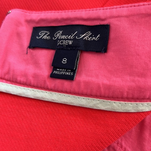 J Crew coral pencil skirt - Picture 3 of 3